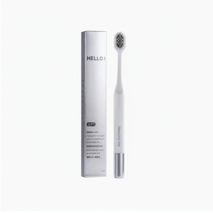 Hello White Toothbrush White Background