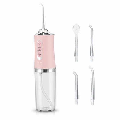 Pink Water Flosser Clean White